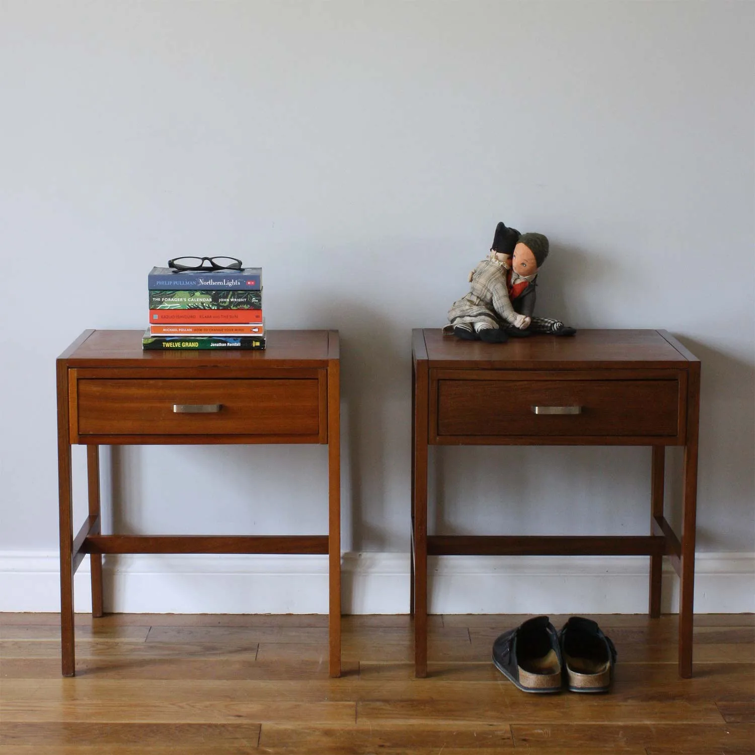 Vintage teak on sale bedside table