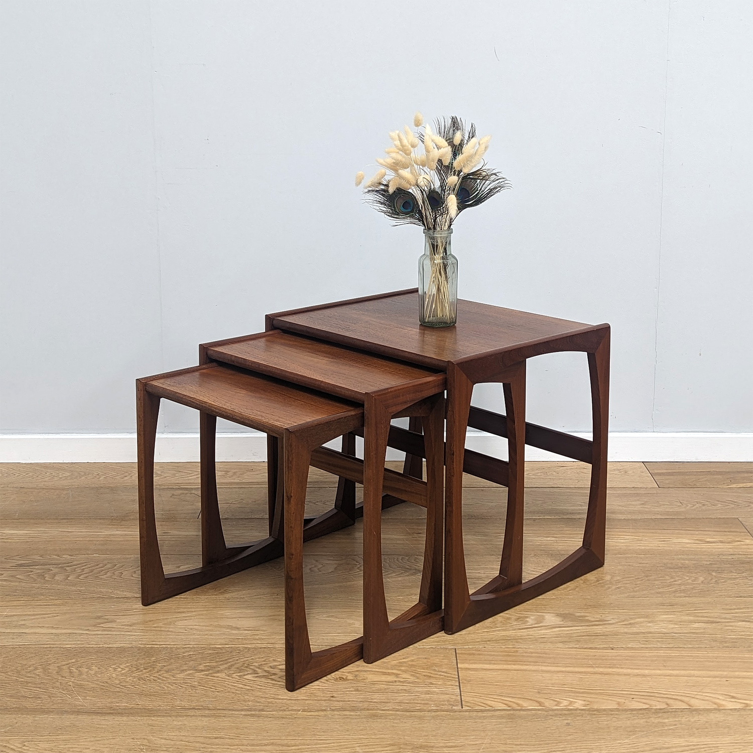 Vintage 1960s G Plan Quadrille Set Of Three Side Tables