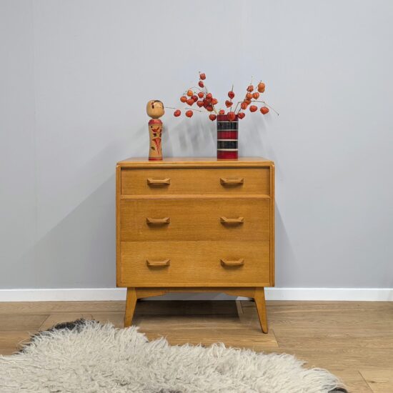 Vintage G Plan 1960s Brandon Chest of Drawers in Light Oak