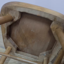 Set of Four Vintage Spindle Back Dining Kitchen Chairs Super set of four vintage spindle back dining kitchen chairs in elm and beech. Very similar to Ercol