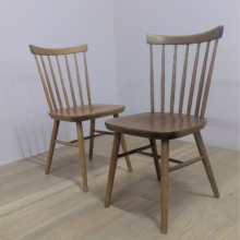 Set of Four Vintage Spindle Back Dining Kitchen Chairs Super set of four vintage spindle back dining kitchen chairs in elm and beech. Very similar to Ercol