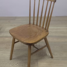 Set of Four Vintage Spindle Back Dining Kitchen Chairs Super set of four vintage spindle back dining kitchen chairs in elm and beech. Very similar to Ercol
