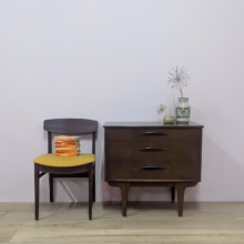 A rare & special find, a metamorphic chest of drawers that cleverly converts to a desk. Fantastic original condition