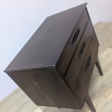 Rare Midcentury 1960s Metamorphic Desk / Chest of Drawers by Jentique A rare & special find, a metamorphic chest of drawers that cleverly converts to a desk. Fantastic original condition
